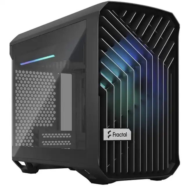 Корпус FRACTAL DESIGN Torrent Nano RGB Black TG Light Tint FD-C-TOR1N-02 (Имиджевые, Mini-Tower)