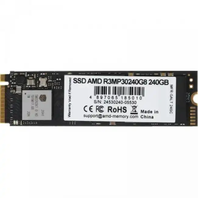 Внутренний жесткий диск AMD R3MP30240G8 (SSD (твердотельные), 240 ГБ, M.2, PCIe)