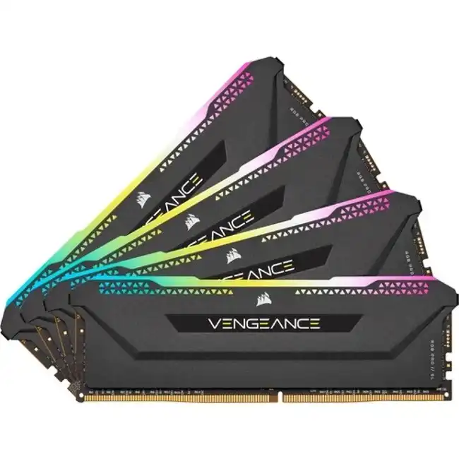 ОЗУ Corsair Vengeance RGB Pro SL CMH128GX4M4E3200C16 (DIMM, DDR4, 128 Гб (4 х 32 Гб), 3200 МГц)