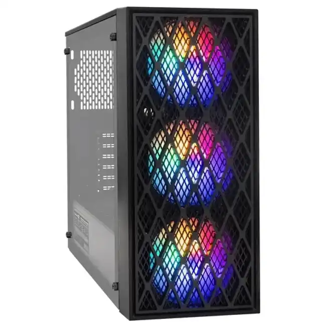 Корпус ExeGate EVO-8243-EVO800 Черный EX296075RUS (Игровые, Midi-Tower)