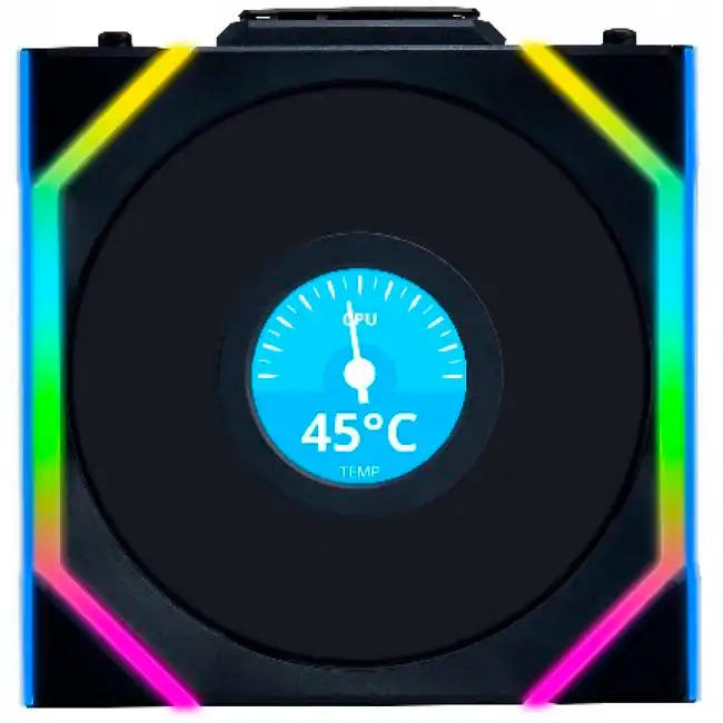 Охлаждение Lian Li Uni Fan SL Wireless 120 LCD Reverse ARGB G99.12RSLLCD1W1B.R0 (Для системного блока)