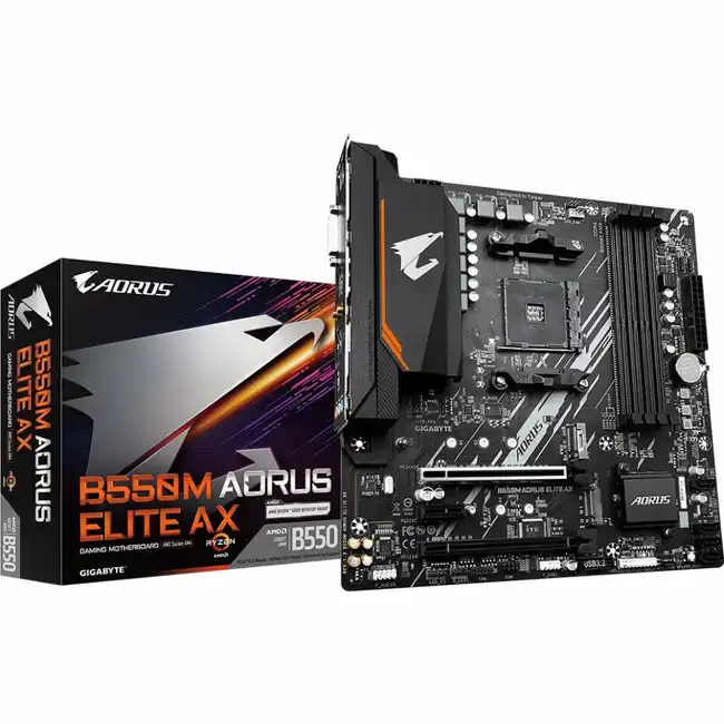 Материнская плата Gigabyte B550M AORUS ELITE AX B550M AORUS ELITE AX 1.3 (micro-ATX, AMD AM4)