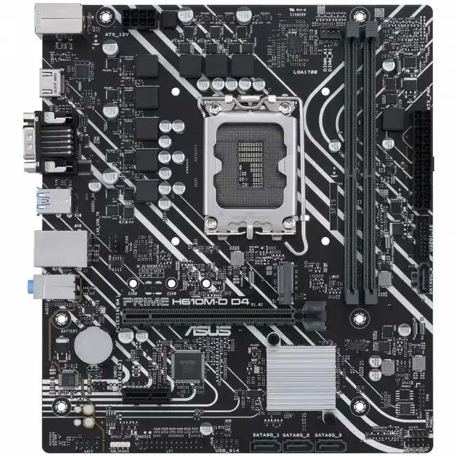 Материнская плата Asus PRIME H610M-D D4 DDR4 (micro-ATX, LGA 1700)