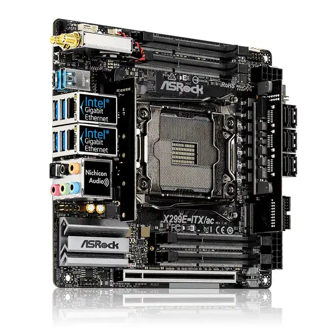 Материнская плата ASRock X299E-ITX/AC (Mini-iTX, LGA 2066)