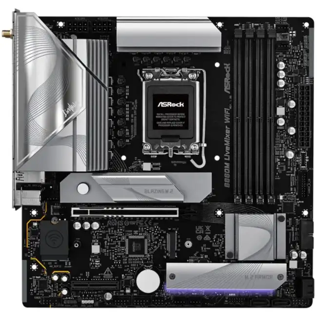 Материнская плата ASRock B860M LiveMixer WiFi B860M LIVEMIXER WIFI (micro-ATX, LGA 1851)