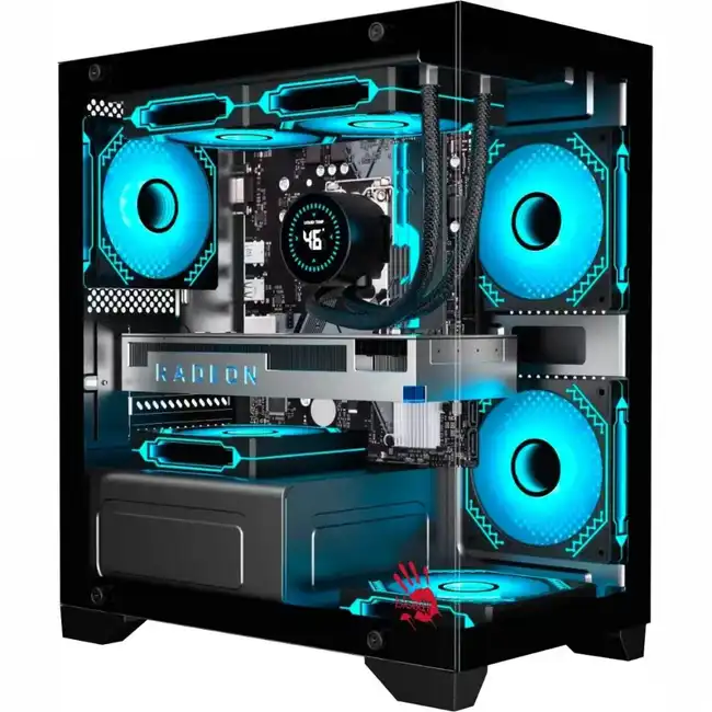 Корпус Bloody BD-CC103 Black BD-CC103-BK (Игровые, Mini-Tower)