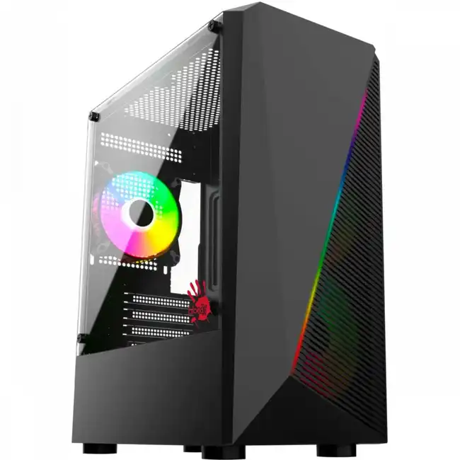 Корпус Bloody BD-CC102F Black BD-CC102F-BK (Игровые, Midi-Tower)
