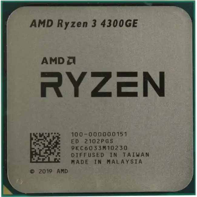 Процессор AMD Ryzen 3 4300GE EM7010JCY23JBD (4, 3.5 ГГц, 4 МБ, OEM)