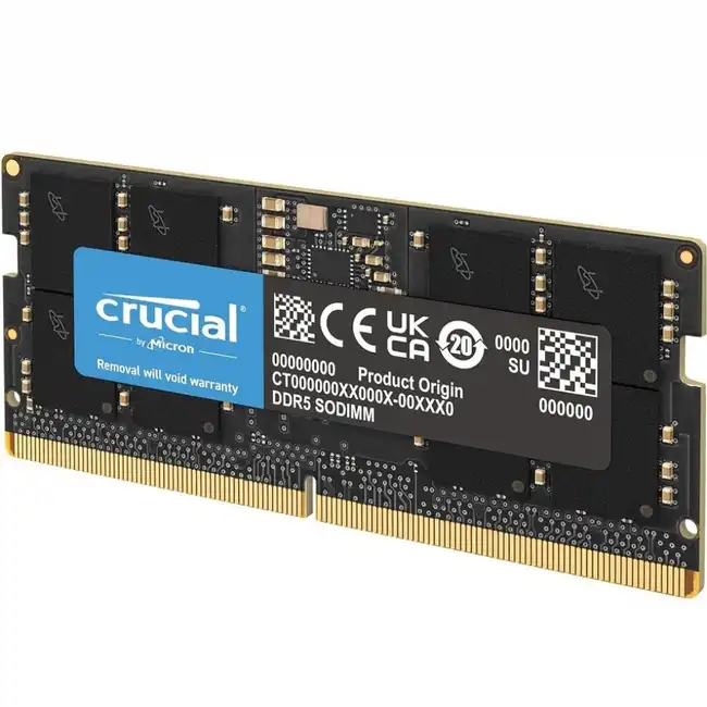 ОЗУ Crucial Laptop DDR5 SODIMM 32Gb 5600Mhz CT32G56C46S5 (SO-DIMM, DDR5, 32 Гб, 5600 МГц)