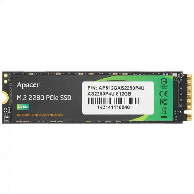 Внутренний жесткий диск Apacer AP512GAS2280P4U (SSD (твердотельные), 512 ГБ, M.2, PCIe)