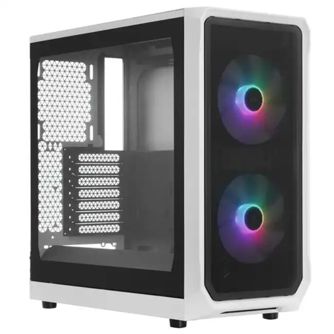 Корпус FRACTAL DESIGN Focus 2 RGB White TG Clear Tint FD-C-FOC2A-04 (Игровые, Midi-Tower)