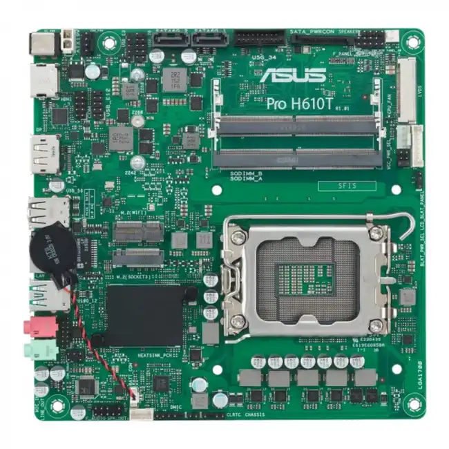 Материнская плата Asus PRO H610T-CSM (Mini-iTX, LGA 1700)
