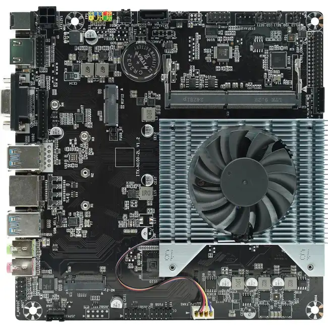 Материнская плата AFOX AFMIN100-1L-V2 (Mini-iTX, Установлен Intel N100)