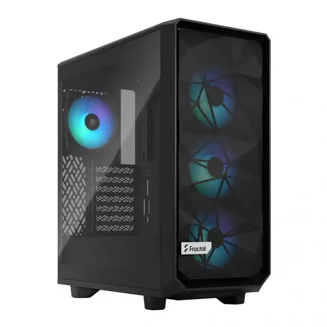Корпус FRACTAL DESIGN Meshify 2 Compact Lite RGB Black TG Light tint FD-C-MEL2C-05 (Игровые, Midi-Tower)