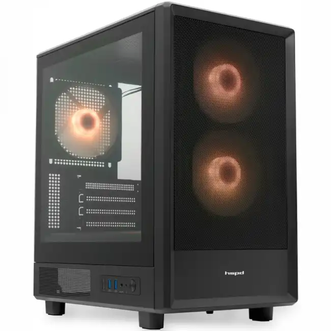 Корпус HSPD M310-TGBK-ARGB (Игровые, Mini-Tower)