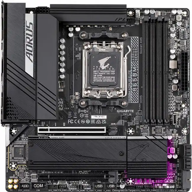 Материнская плата Gigabyte B650M AORUS ELITE (micro-ATX, AMD AM5)