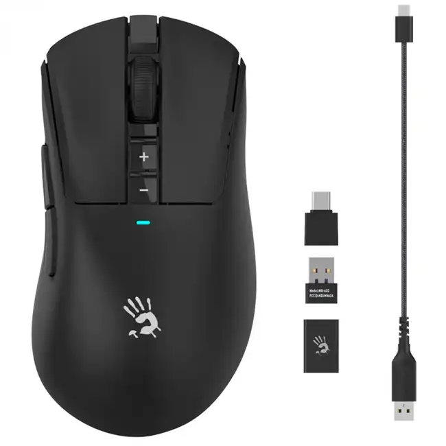 Мышь Bloody R73 Ultra Black (Игровая, Беспроводная)
