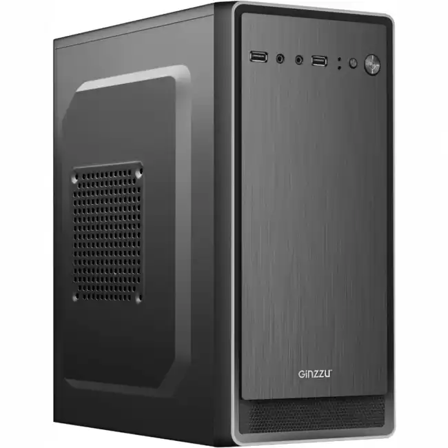 Корпус Ginzzu B180 500W Black (Бюджетные, Mini-Tower)