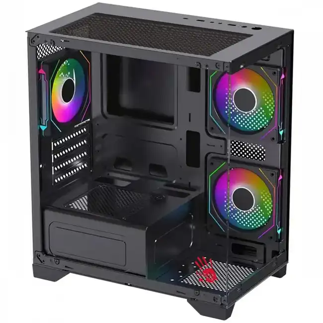 Корпус Bloody BD-CC103F Black BD-CC103F-BK (Игровые, Mini-Tower)