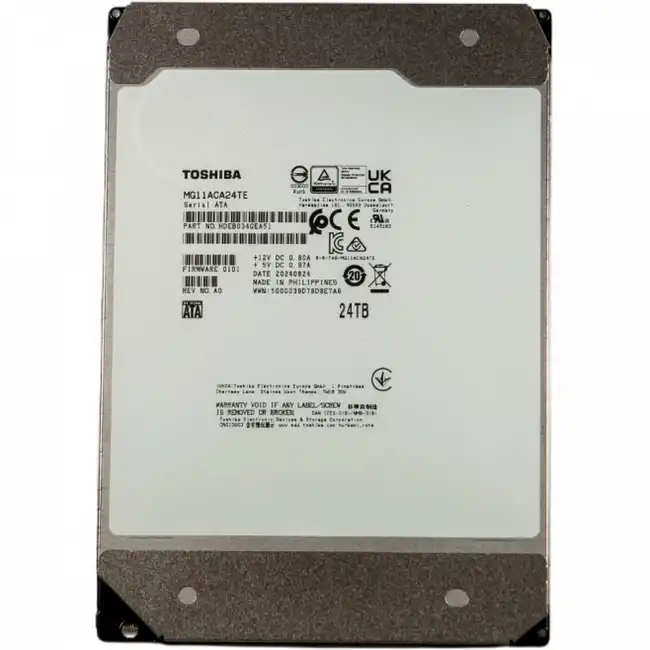 Внутренний жесткий диск Toshiba 24Tb SATA-III MG11 MG11ACA24TE (HDD (классические), 24 ТБ, 3.5 дюйма, SATA)