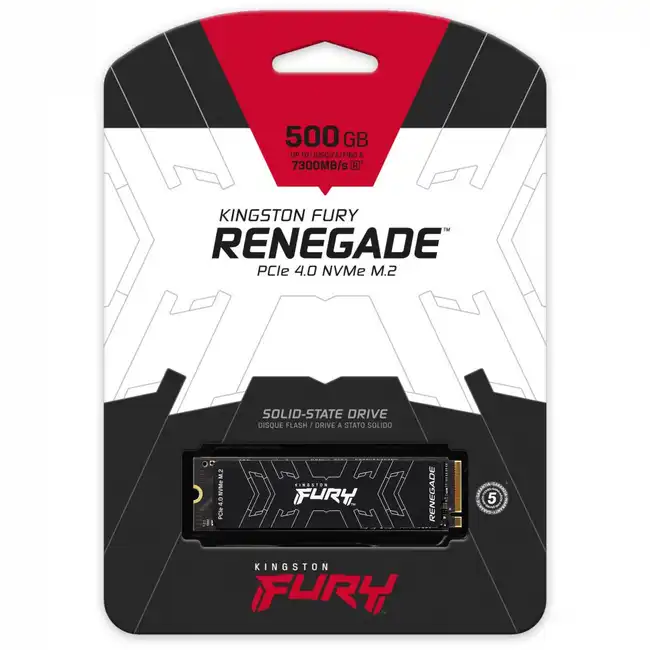 Внутренний жесткий диск Kingston Fury Renegade SFYRSK/500G (SSD (твердотельные), 500 ГБ, M.2, PCIe)