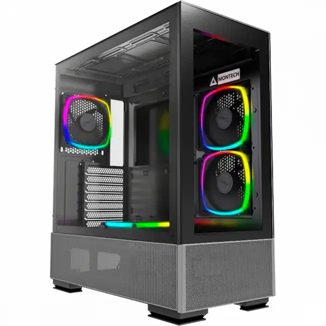 Корпус Montech SKY TWO Black SKY TWO BL (Игровые, Midi-Tower)