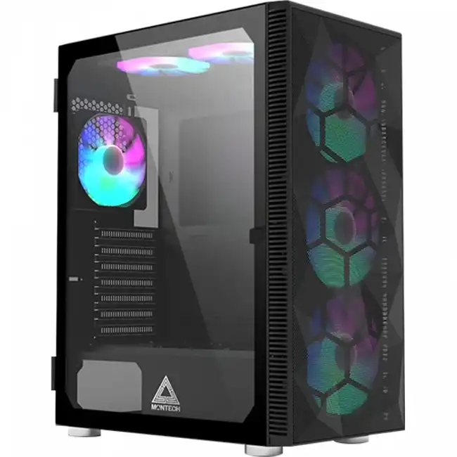 Корпус Montech X3 MESH Black X3 MESH BL (Игровые, Midi-Tower)
