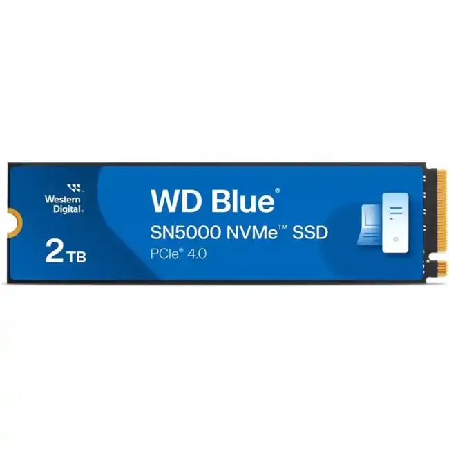 Внутренний жесткий диск Western Digital Blue SN5000 WDS200T4B0E (SSD (твердотельные), 2 ТБ, M.2, PCIe)