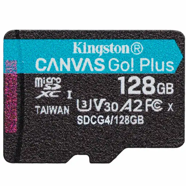 Флеш (Flash) карты Kingston Canvas Go Plus A2 U3 V30 SDCG4/128GBSP (128 ГБ)