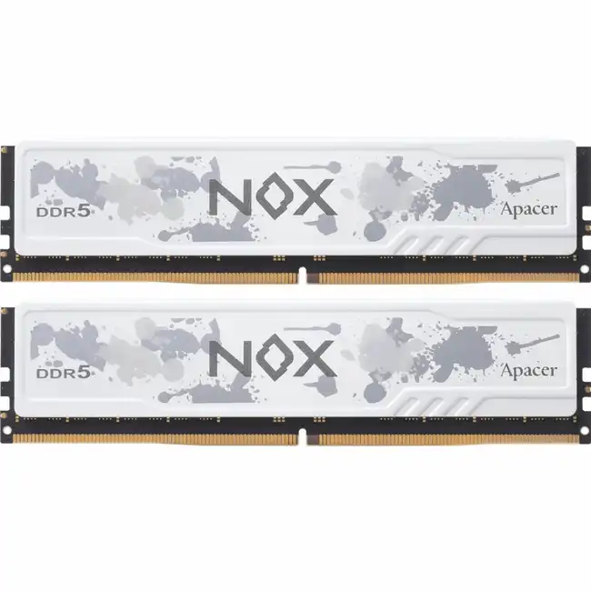 ОЗУ Apacer NOX White AH5U64G60C622MWAA-2 (DIMM, DDR5, 64 Гб (2 х 32 Гб), 6000 МГц)
