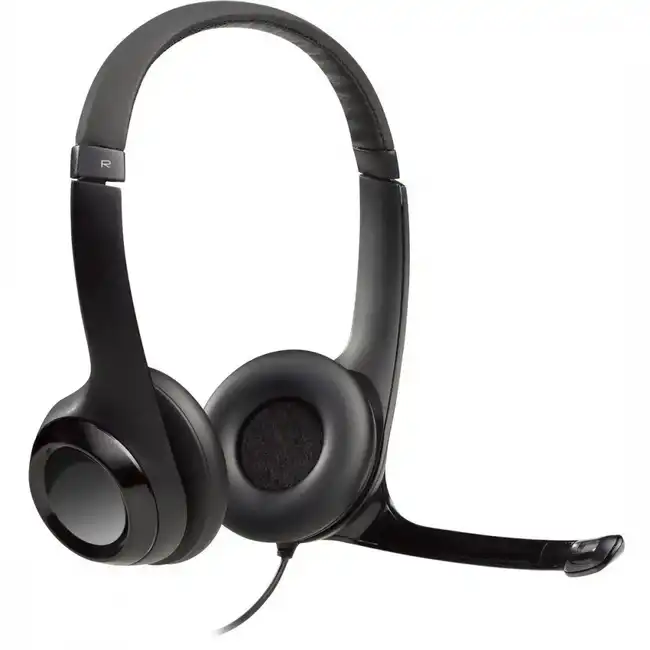 Наушники Logitech USB-гарнитура H390 с шумоподавляющим микрофоном 981-000406