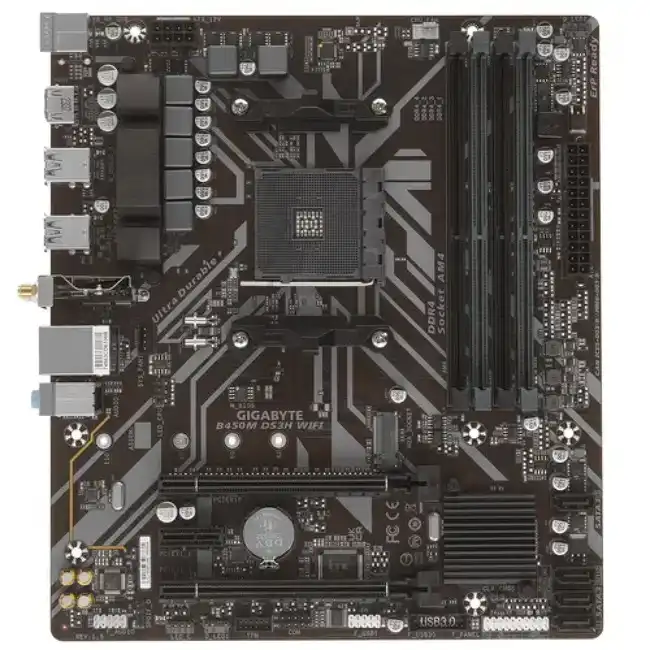 Материнская плата Gigabyte B450M DS3H WIFI (Micro-ATX, AMD AM4)