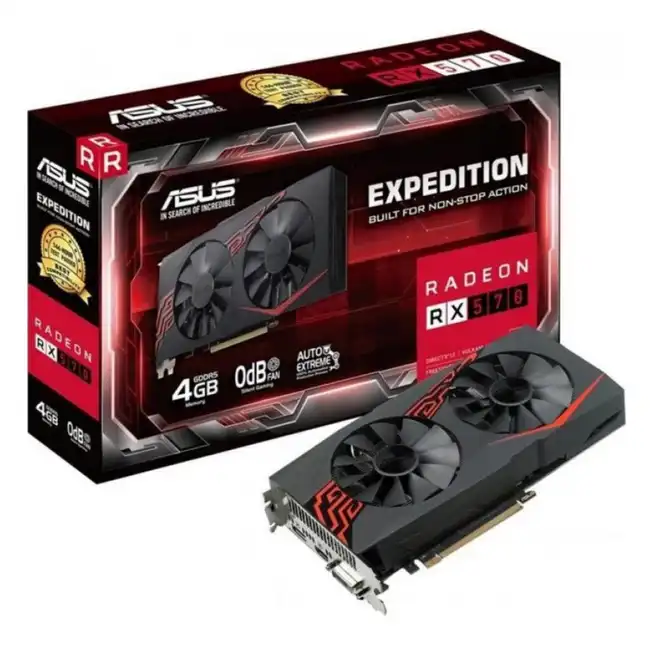 Видеокарта Asus RX 570 Rog 4Gb EX-RX570-4G (4 ГБ)