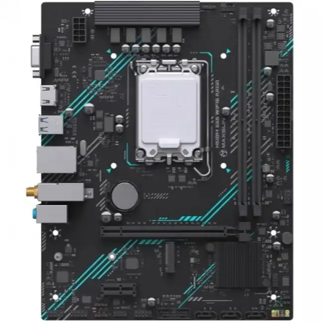 Материнская плата Maxsun  H610M 666 WIFI6 ARGB 6940709660638 (Micro-ATX, LGA 1700)