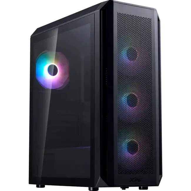Корпус XPG VALOR AIR PLUS Black VALORAIRPLUSMTA-BKCWW (Игровые, Midi-Tower)