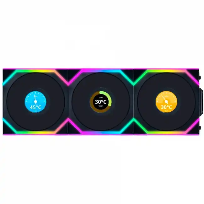 Охлаждение Lian Li Uni Fan SL Wireless 120 LCD ARGB G99.12SLLCD1W3B.R0 (Для системного блока)