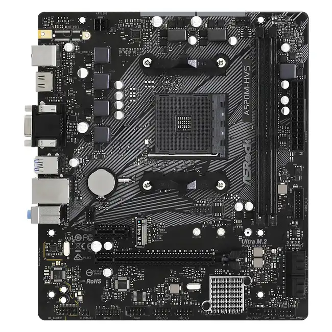 Материнская плата ASRock A520M-HVS A520M-HVS DDR4 (Mini-ATX, AMD AM4)