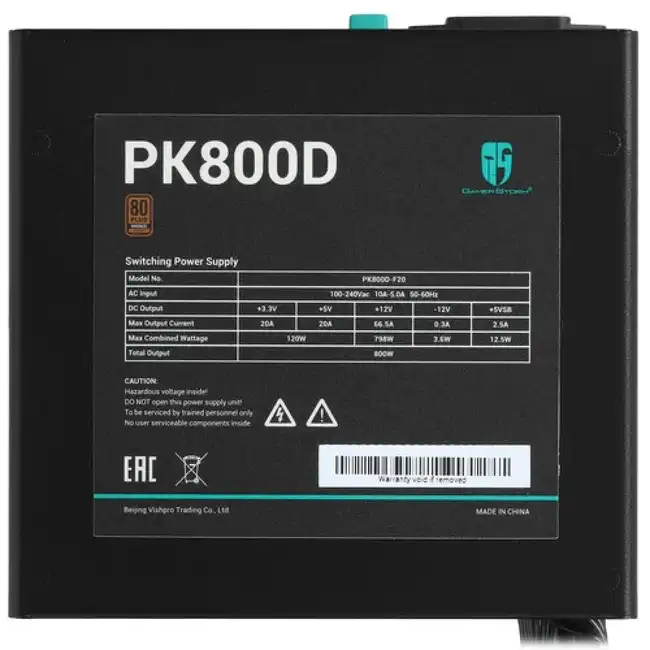 Блок питания GamerStorm PK800D R-PK800D-FA0B-WGEU (800 Вт)