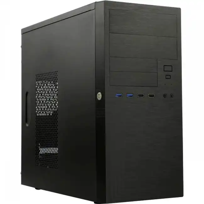 Корпус Powerman ES555 500W Black 6184134 (Бюджетные, Mini-Tower)