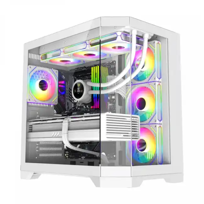 Корпус GameMax Hype-A WH White 14100902945 (Игровые, Midi-Tower)