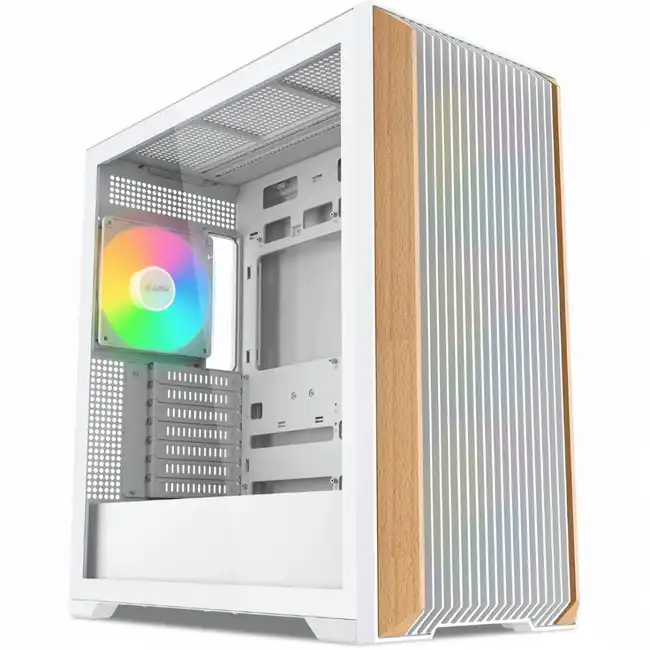 Корпус Sama Z60 White Z60-WHAWA4X1-GL (Игровые, Midi-Tower)