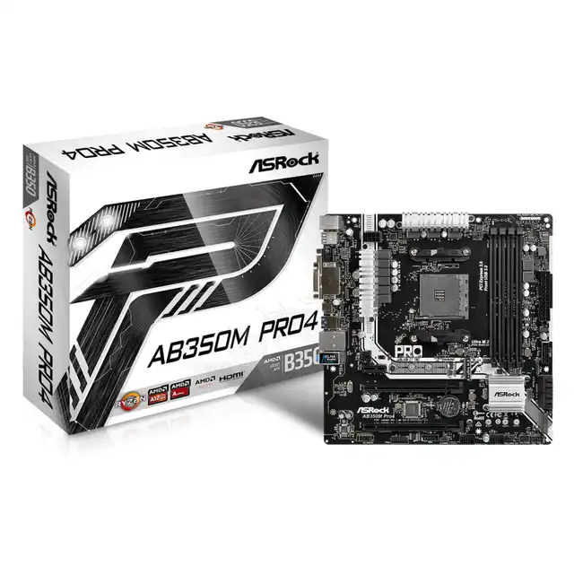 Материнская плата ASRock AB350M PRO4 AB350MPRO4
