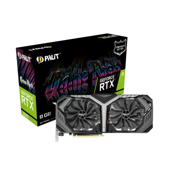 Видеокарта Palit GeForce RTX 2070 GameRock Premium NE62070H20P2-1061G (8 ГБ)