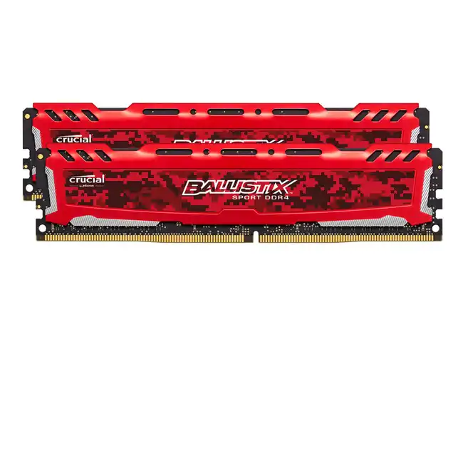ОЗУ Crucial Ballistix Sport LT Red 32GB Kit (2 x 16GB) BLS2K16G4D26BFSE (DIMM, DDR4, 32 Гб (2 х 16 Гб), 2666 МГц)