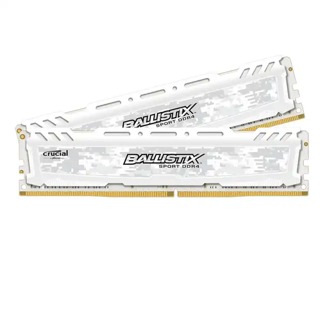 ОЗУ Crucial Ballistix Sport LT White 32GB Kit (2 x 16GB) BLS2K16G4D240FSC (DIMM, DDR4, 32 Гб (2 х 16 Гб), 2400 МГц)
