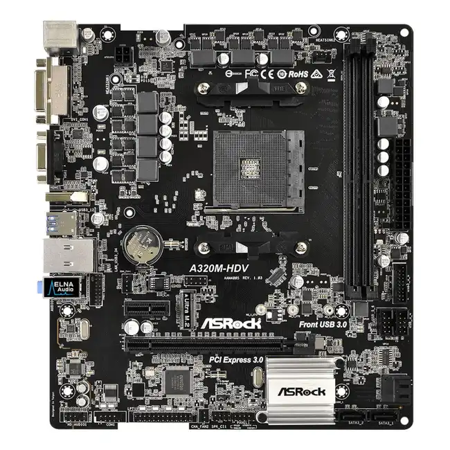 Материнская плата ASRock A320M-HDV R3.0 (micro-ATX, AMD AM4)