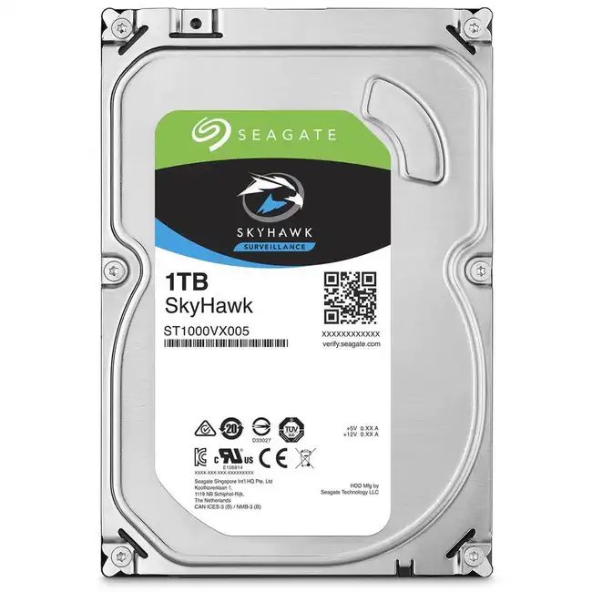Внутренний жесткий диск Seagate SkyHawk ST1000VX005 (HDD (классические), 1 ТБ, 3.5 дюйма, SATA)