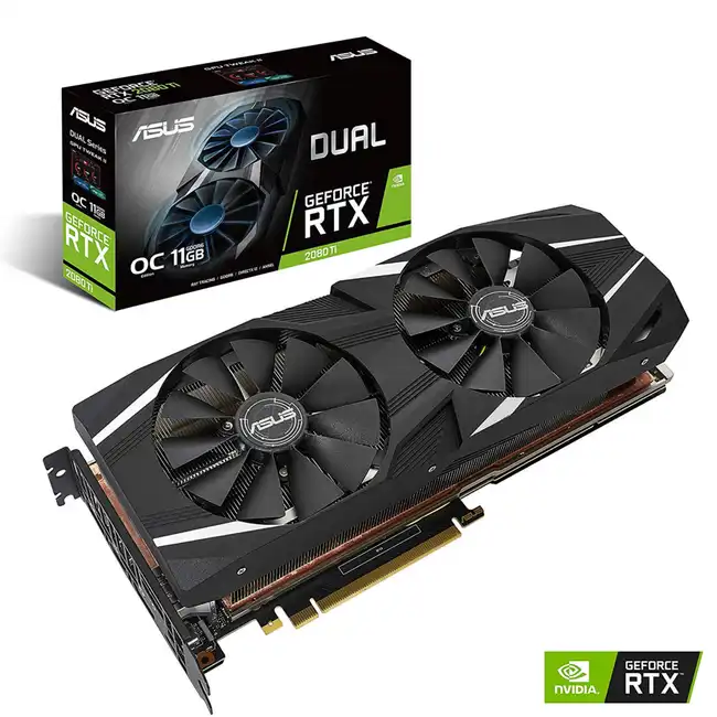 Видеокарта Asus RTX 2080TI-11G 90YV0C43-M0NM00 (11 ГБ)