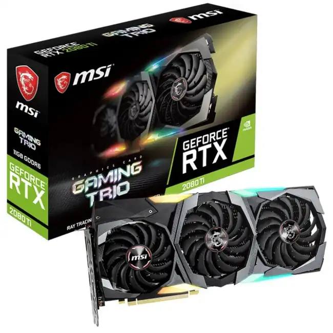 Видеокарта MSI RTX 2080 Ti GAMING X TRIO GeForce RTX 2080 Ti GAMING X TRIO (11 ГБ)
