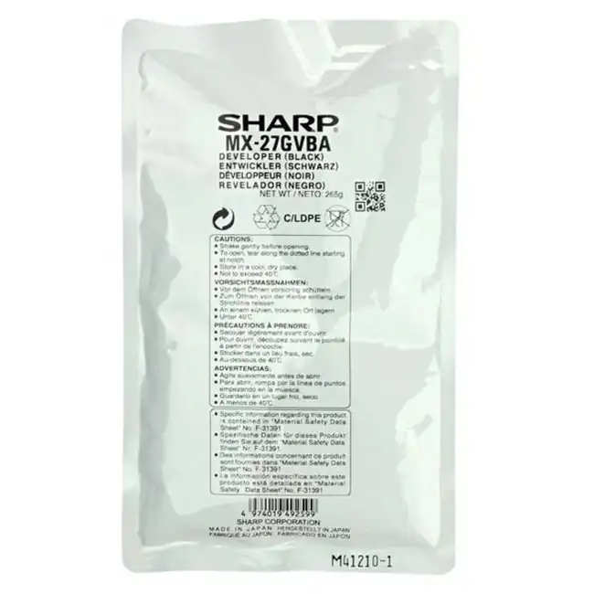 Девелопер Sharp MX27GVBA